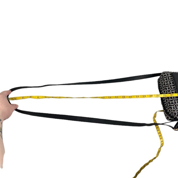 Tommy Hilfiger Black and White Logo Camera Crossbody Bag - Picture 16 of 16